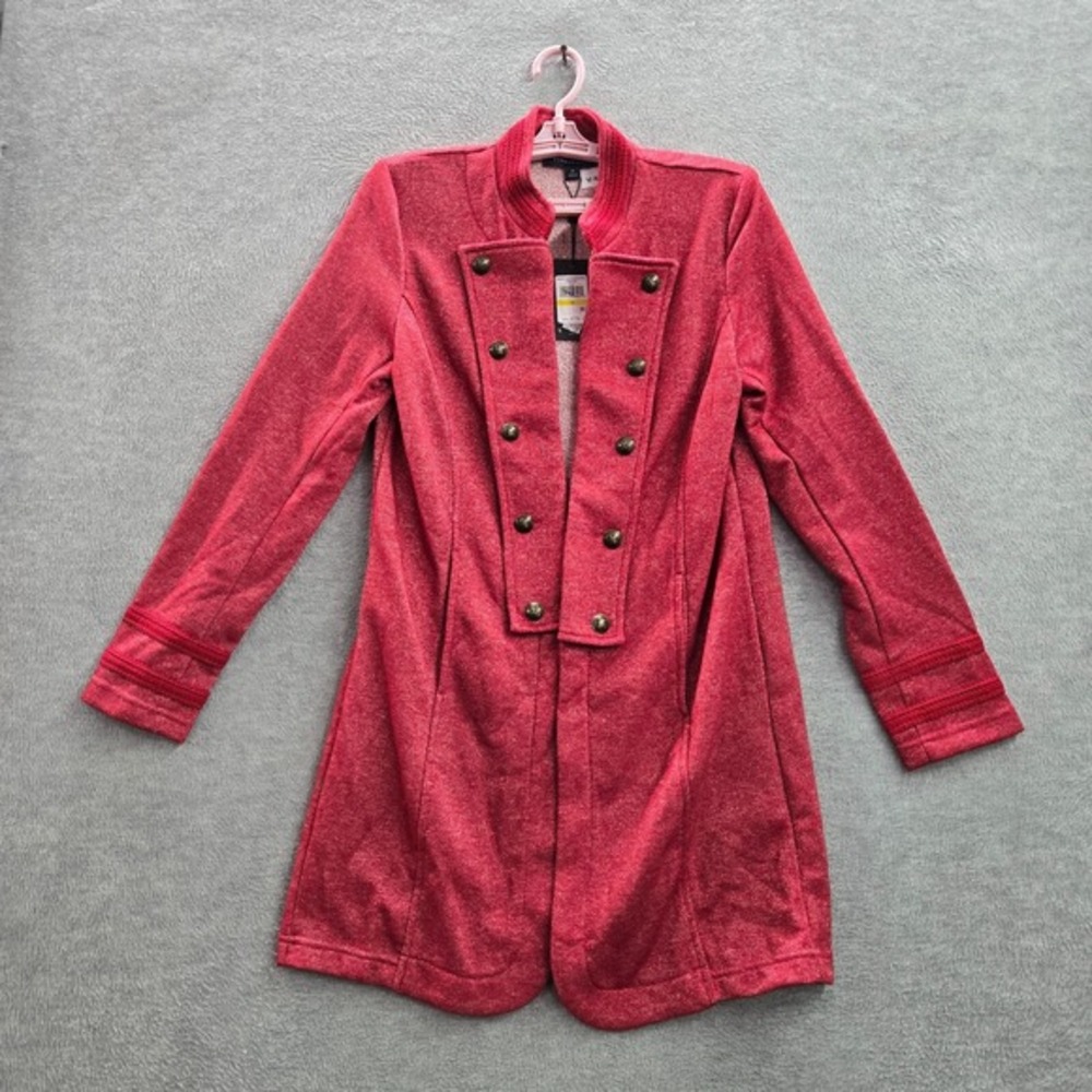 Tommy Hilfiger Women Coat M Red Military American Highlands‎ Metallic NWT